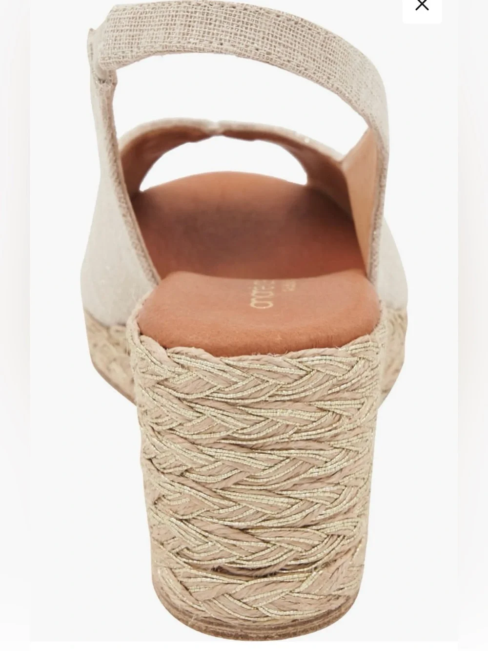NEW Andre Assous Audrey Espadrille Wedge Sandals Size 8